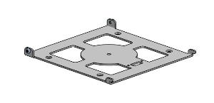 Fäste för C-Frame. För bord och vägg. Svart