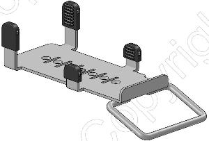 SpacePole, platta, Verifone V400m, Multigrip