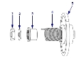 Ribbon Take-Up Clutch Kit, S4M