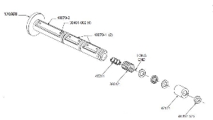 170 Ribbon Supply Spindle Assembly