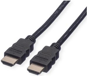 Roline HDMI-kabel, hane/hane, svart, 5 meter