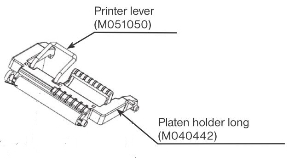 Printer pressing roll holder, E-50