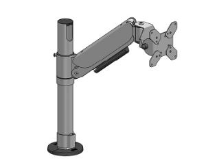 SpacePole, vertikalt justerbar arm och Vesafäste, 7.5 - 9.0 kg