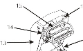 Ribbon Carriage w/o print head, TLP2844